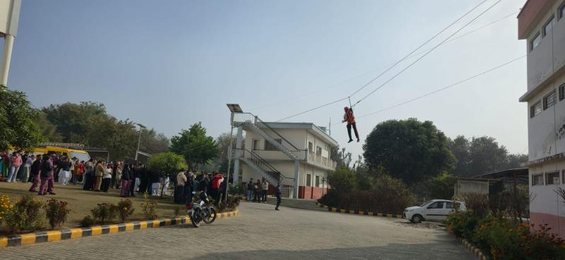  Bee Enn College of Nursing  and Bee Enn Nursing organised the Disaster Mock drill with the collaboration of State Disaster Relief Team. The exemplified skills  are demonstrated by SDRF team under the leadership of Mr.SS Saini to the students at BECON campus on 07-01-26.