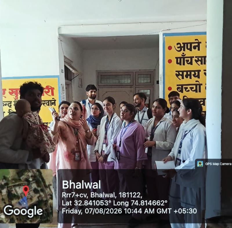  Our B.Sc. Nursing 7th Semester students conducted an engaging role play on “Breastfeeding” at SDH Kot Bhalwal, Jammu.  The session covered the importance of breastfeeding, exclusive breastfeeding, correct techniques, myths & taboos, burping, and family support for lactating mothers.  The students also participated in an orientation programme at SDH Kot Bhalwal, strengthening their practical learning and community health experience.