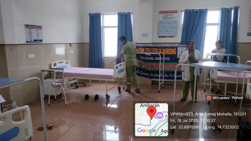  The Students of Post Basic Bsc Nursing second year conducted a Disaster management drill at SDH, Akhnoor on 18.07.25 under the guidance of M.Sc Nursing first year Community Health Nursing Department students and Faculty members.