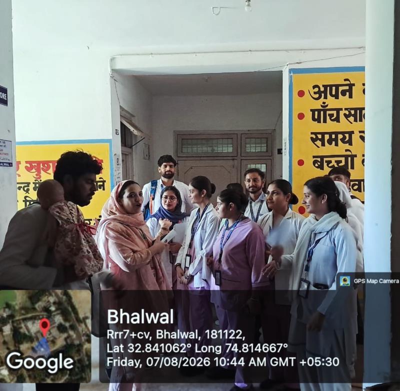  Our B.Sc. Nursing 7th Semester students conducted an engaging role play on “Breastfeeding” at SDH Kot Bhalwal, Jammu.  The session covered the importance of breastfeeding, exclusive breastfeeding, correct techniques, myths & taboos, burping, and family support for lactating mothers.  The students also participated in an orientation programme at SDH Kot Bhalwal, strengthening their practical learning and community health experience.